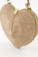 Lamour Suede Heart Shoulder Bag | Sweet Like You