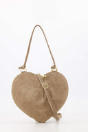 Lamour Suede Heart Shoulder Bag | Sweet Like You