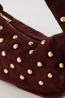 Lottie Suede Studs Shoulder Bag | Sweet Like You