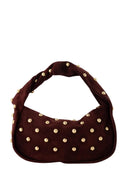 Lottie Suede Studs Shoulder Bag | Sweet Like You