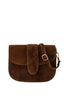 Moon Suede Shoulder Bag