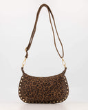 Monica Luipaard Suede Schoudertas | Sweet Like You