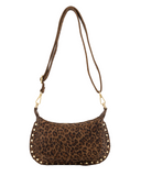 Monica Luipaard Suede Schoudertas | Sweet Like You