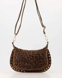 Monica Luipaard Suede Schoudertas | Sweet Like You
