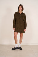 Lucinda Corduroy Mini Jurk | Sweet Like You