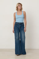 Tess Gebreide Effen Tanktop