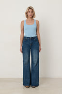 Tess Gebreide Effen Tanktop