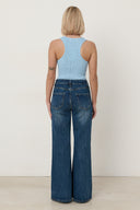 Tess Gebreide Effen Tanktop