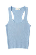 Tess Gebreide Effen Tanktop