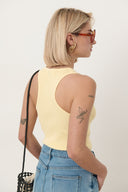 Tess Gebreide Effen Tanktop