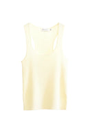 Tess Gebreide Effen Tanktop