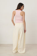 Tess Gebreide Effen Tanktop