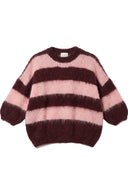 Soralie Mohair Gestreepte Gebreide Ronde Hals Trui | Sweet Like You