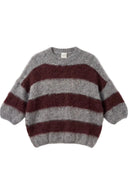 Soralie Mohair Gestreepte Gebreide Ronde Hals Trui | Sweet Like You
