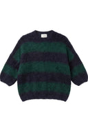 Soralie Mohair Gestreepte Gebreide Ronde Hals Trui | Sweet Like You