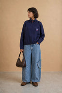 Timeo Cargo Denim Jeans Broek | Adoré Paris