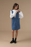 paulina-denim-jeans-jurk-jeans-blue-adore-paris-model-vooraanzicht-3