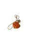 Crochet Flower Bag Charm Orange