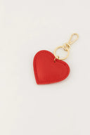 Pipsa Heart Keychain Leather Red