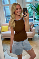 Vivienne Contrasterende Tanktop | Sweet Like You