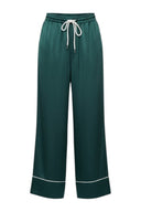 Rivelle Satin Plain Loose Trousers | Adoré Paris