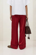 Rivelle Satin Plain Loose Trousers | Adoré Paris