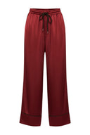 Rivelle Satin Plain Loose Trousers | Adoré Paris