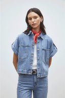 Lord Rivet Denim Jeans Hemd Blouse