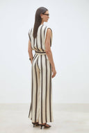 Loane Striped Wrap Blouse | Suncoo Paris