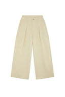 Rim Bandplooi Denim Jeans Broek