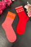 Sophie Colored Heart Socks