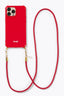 Flame Red Gerecycleerd Lang Telefoon Koord