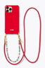 Flame Red Gerecycleerd Lang Telefoon Koord