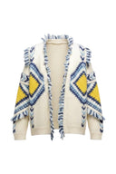 Tromso Gebreide Grafische Cardigan | Adoré Paris