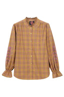 kimber-geruite-strass-hemd-blouse-yellow-adoré-paris-productfoto-vooraanzicht