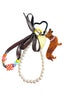 Teckel Parel Bag Charm Bruin