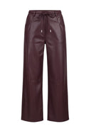 Timo Faux Leather Barrel Pants