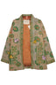 Tyler Handmade Green Floral Sequin Kantha Jacket