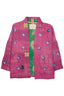 Tyler Handmade Evil Eye Fuchsia Kantha Jacket