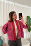 Tyler Handmade Fuchsia Sequin Kantha Jacket