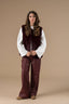 vassilissa-nepbonten-vest-mouwloos-bordeaux-adore-paris-modelfoto-vooraanzicht-1