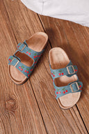 Cerise Kers Gesp Sandalen