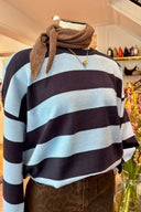 Laurel Striped Knitted Oversized Jumper | Sweet Like You