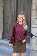 scarlett-gebreide-gestreepte-trui-bordeaux-donkergroen-sweet-like-you-sienna-lookfoto-vooraanzicht-3