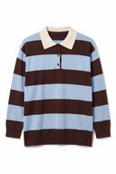 Amber Oversized Gestreepte Gebreide Polo Trui | Sweet Like You