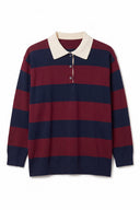 Amber Oversized Gestreepte Gebreide Polo Trui | Sweet Like You