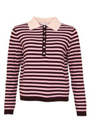 winnie-gestreepte-polo-trui-rose-sweet-like-you-productfoto-vooraanzicht-1