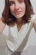 Maisa Knitted Sleeveless Cardigan | MbyM