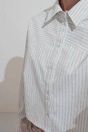 Emaly Striped Shirt Blouse | MbyM