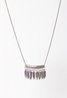 Short Feather Necklace Silver Sweet Like You